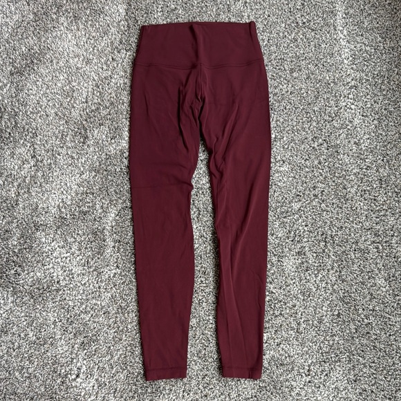 lululemon athletica Pants - Burgundy Lululemon Leggings